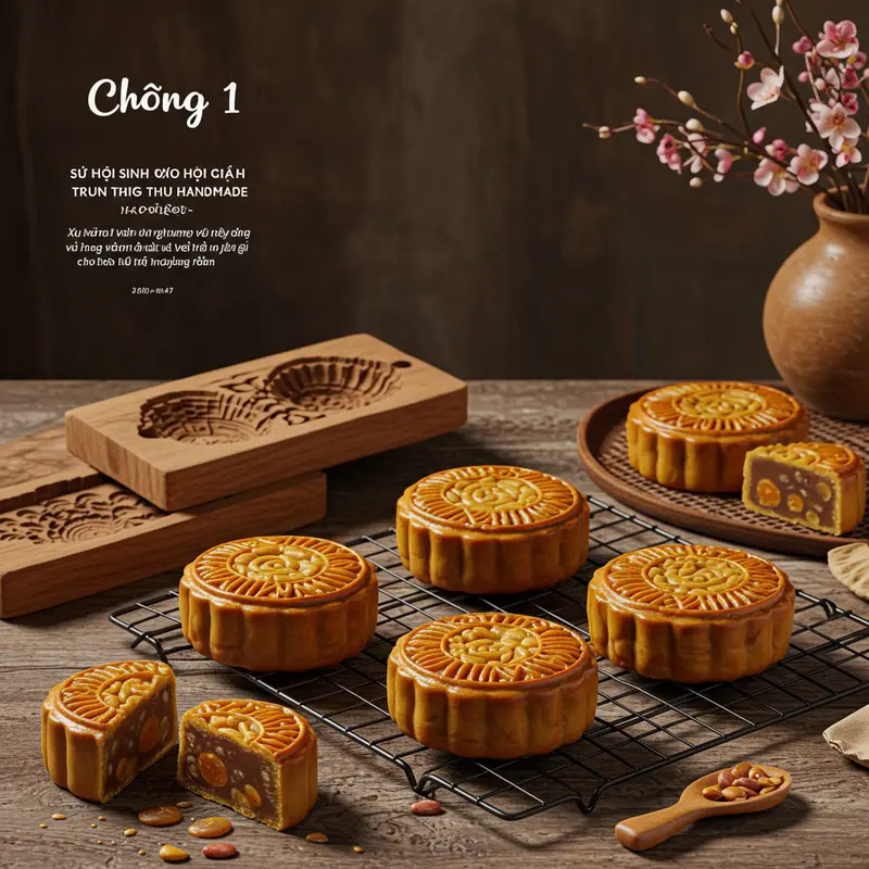 Bánh Trung Thu handmade: Nét đẹp nguyên bản hồi sinh.