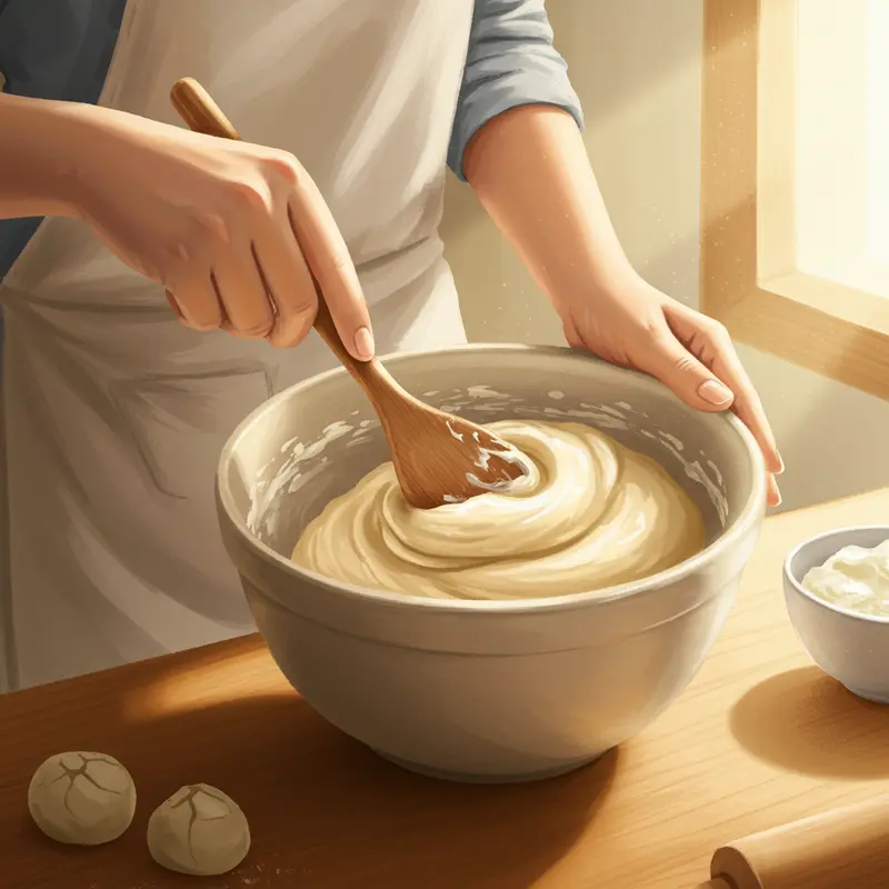 Nguyên liệu cơ bản dùng trong làm vỏ bánh nướng mềm mượt.