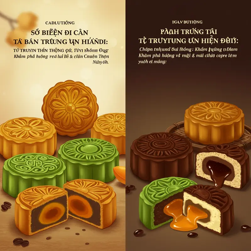 Bánh Trung Thu: Sự giao thoa giữa hương vị truyền thống và diện mạo hiện đại.