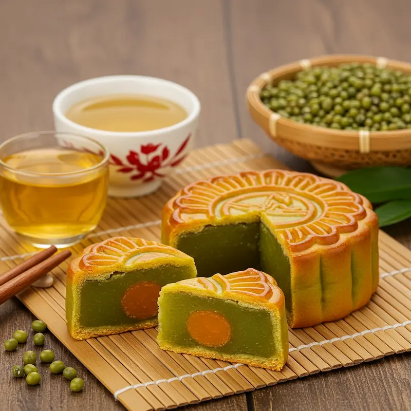 Bánh trung thu thập cẩm ít ngọt với thành phần hạt và trái cây tự nhiên.