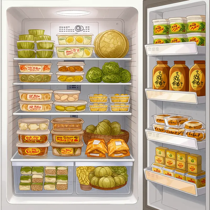 Bánh nướng vàng ươm và bánh dẻo trắng ngần với nhân đa dạng trên mâm cỗ Trung Thu.