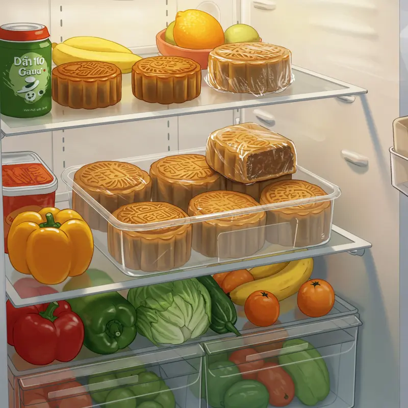 Chọn bánh Trung Thu tươi ngon với vỏ vàng đều và nhân đầy đặn