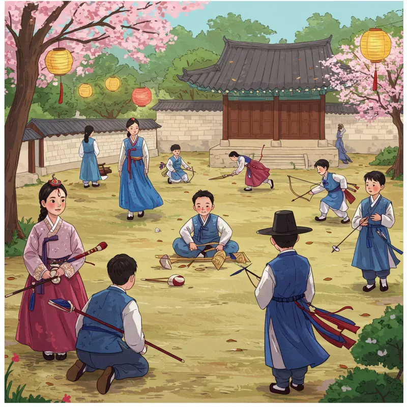 Gia đình Hàn Quốc sum vầy đầu năm mới trong trang phục Hanbok.