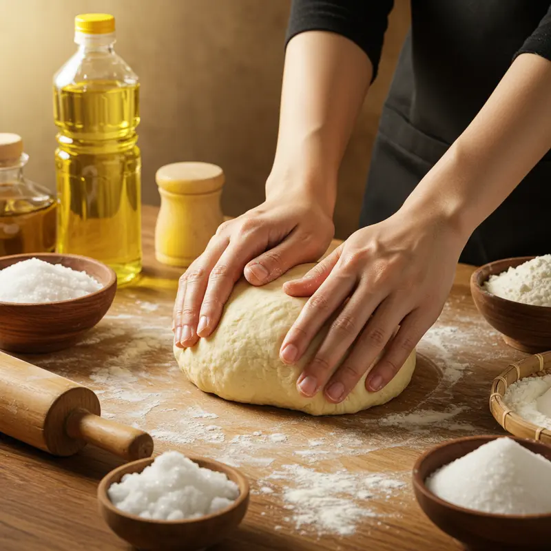 Các nguyên liệu chay tự nhiên chuẩn bị cho làm bánh Trung Thu chay.