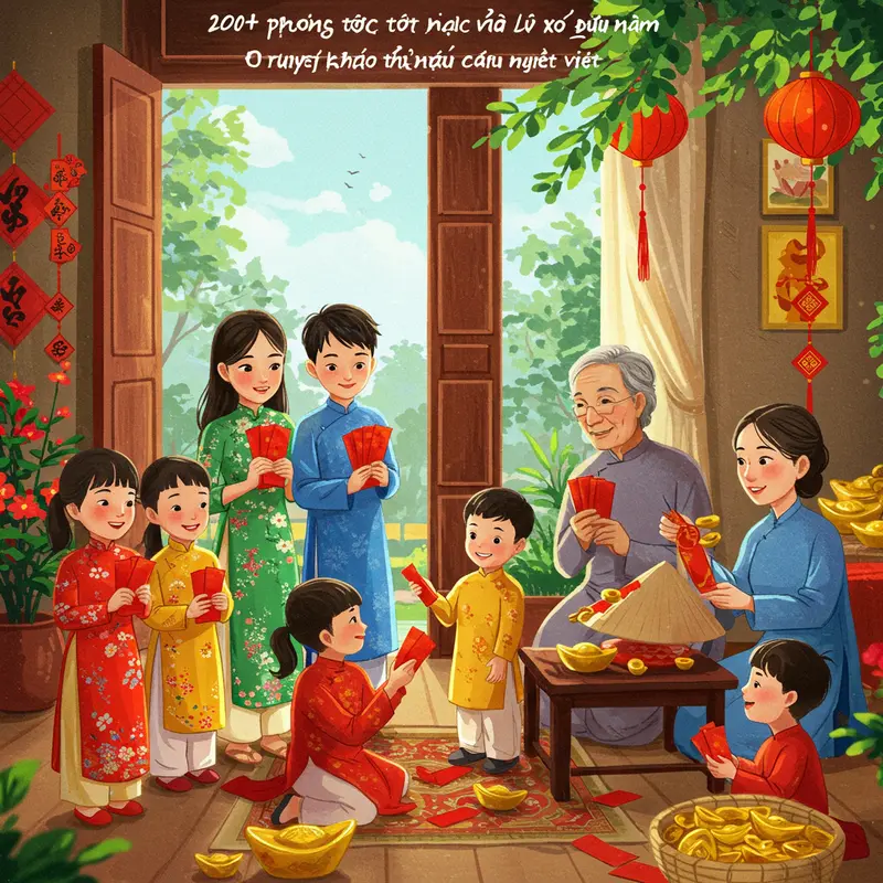 Gia đình Việt quây quần bên bàn thờ tổ tiên trong ngày Tết.