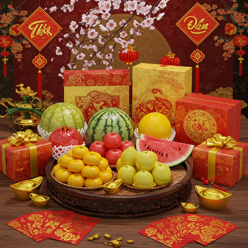 Cảnh gia đình Việt xưa sum vầy, gói bánh chưng chuẩn bị đón Tết.