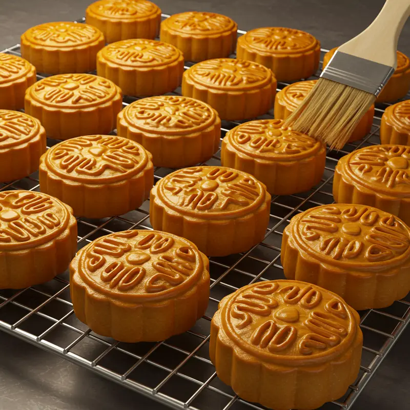 Nguyên liệu tươi ngon chuẩn bị sẵn sàng cho bánh nướng nhân hạt sen.