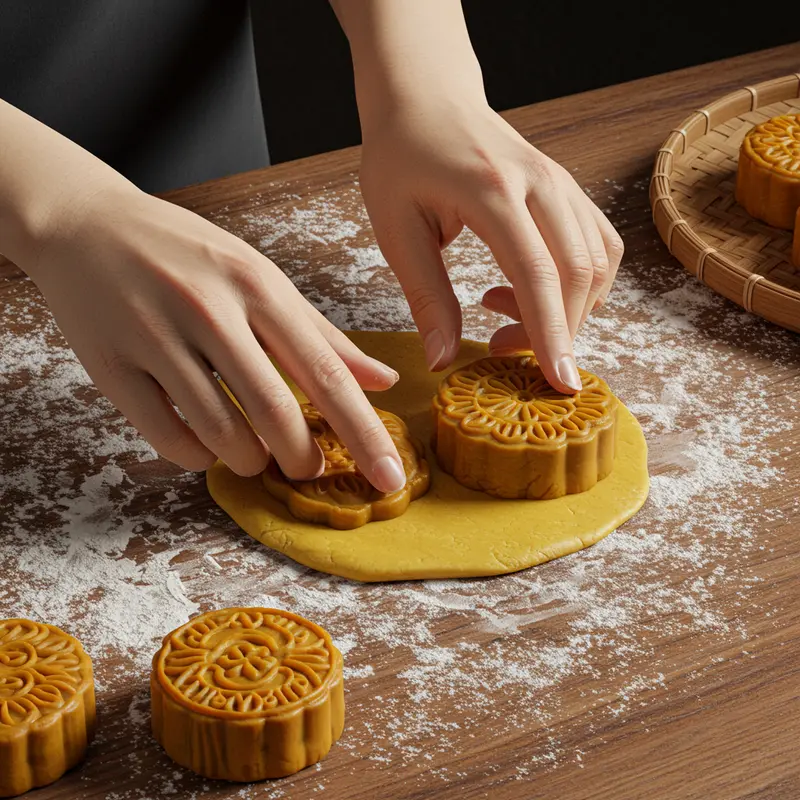 Các nguyên liệu chay tự nhiên chuẩn bị cho làm bánh Trung Thu chay.