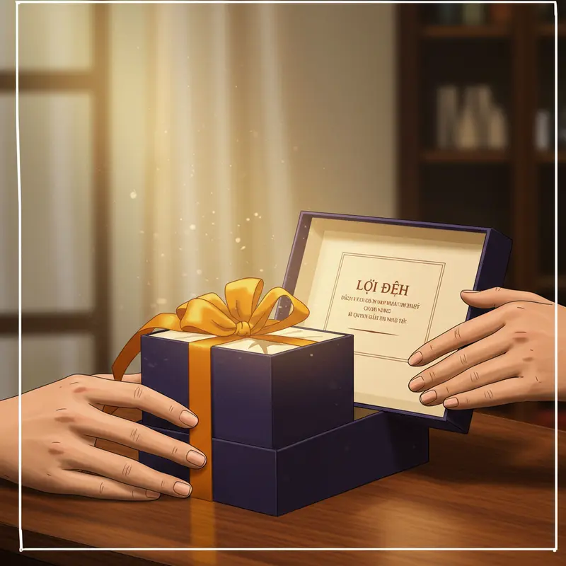 Các hộp quà cao cấp thiết kế theo yêu cầu với chi tiết sang trọng và logo thương hiệu.