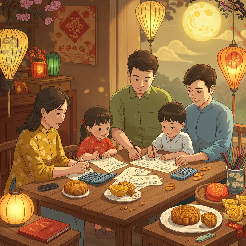 Gia đình Việt cùng nhau lên kế hoạch chi tiêu cho mùa Trung thu ấm áp.