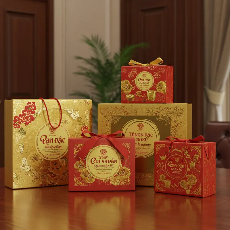 Trao quà Tết sang trọng giữa các lãnh đạo ngành tài chính, ngân hàng.