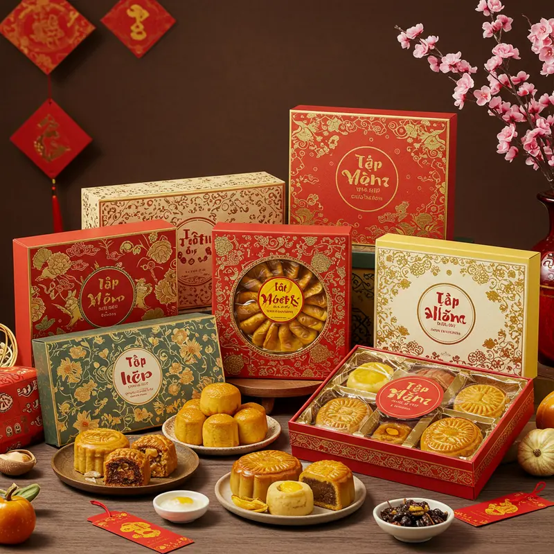 Không khí trao tặng quà Tết ấm cúng giữa các nhân viên văn phòng.