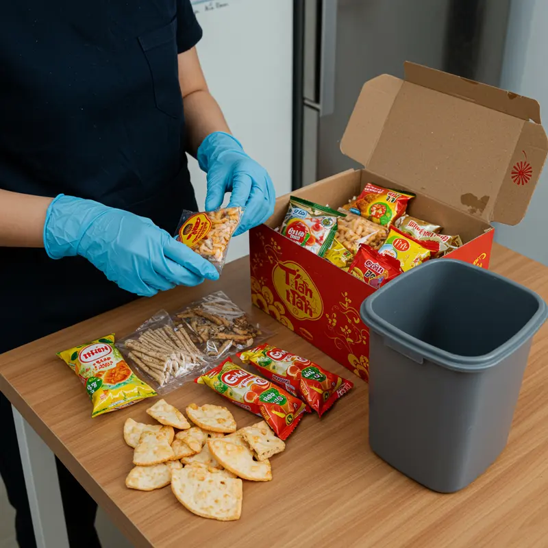 Các yếu tố môi trường như nhiệt độ và độ ẩm ảnh hưởng đến hộp quà Tết.