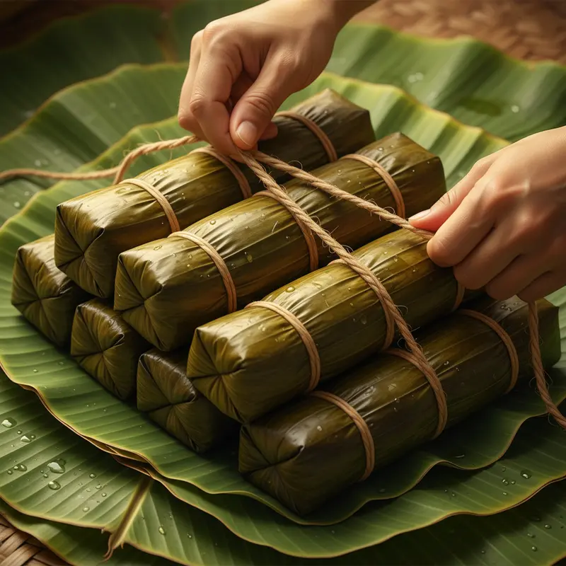 Bữa cơm Tết sum họp bên mâm cỗ truyền thống.