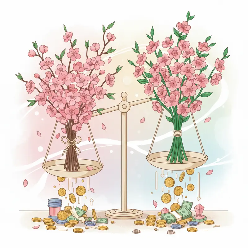 Hoa đào thật với sắc hồng tươi tắn và chồi biếc.