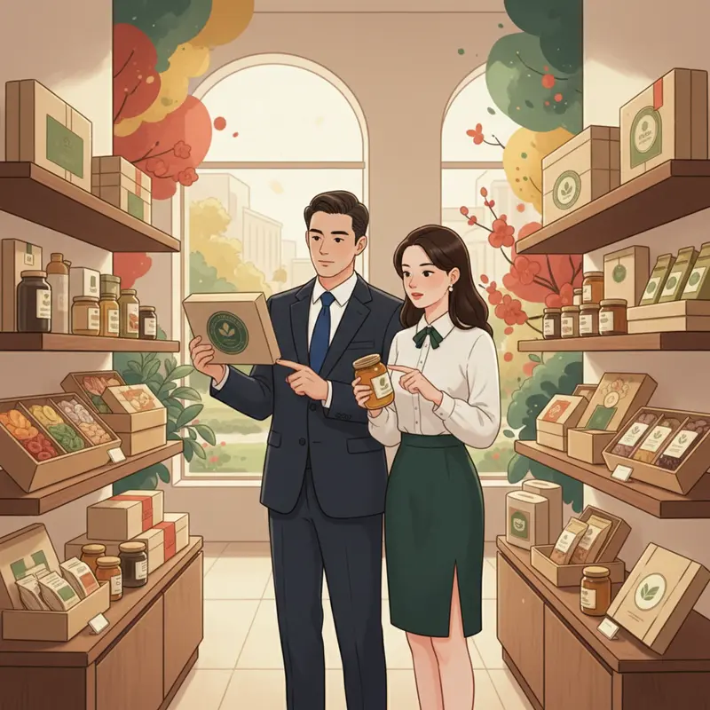 Gia đình Việt tặng và nhận quà Tết lành mạnh trong không khí ấm áp.