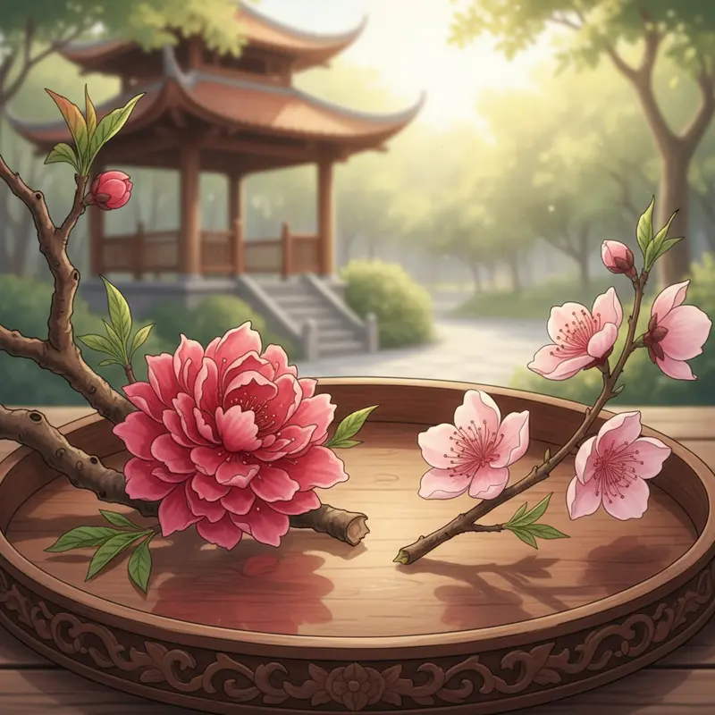 So sánh trực quan giữa Hoa Đào Bích và Đào Phai vào dịp Tết.