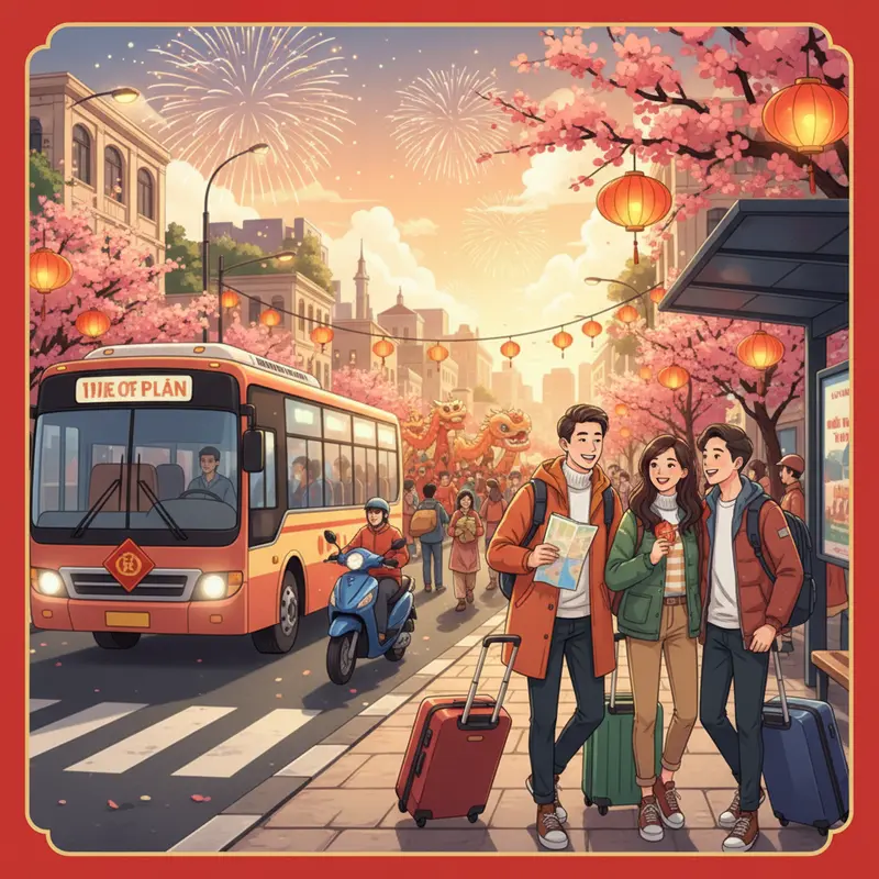 Cả nhà cùng nhau xác định mục tiêu và địa điểm du lịch Tết.