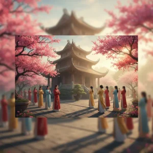 Ngôi chùa cổ giữa mùa xuân, người dân Hà Nội đi lễ mùng 1 Tết.