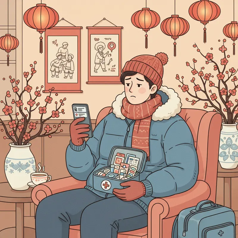 Du khách mùa lạnh với triệu chứng phổ biến như cảm lạnh và dị ứng.