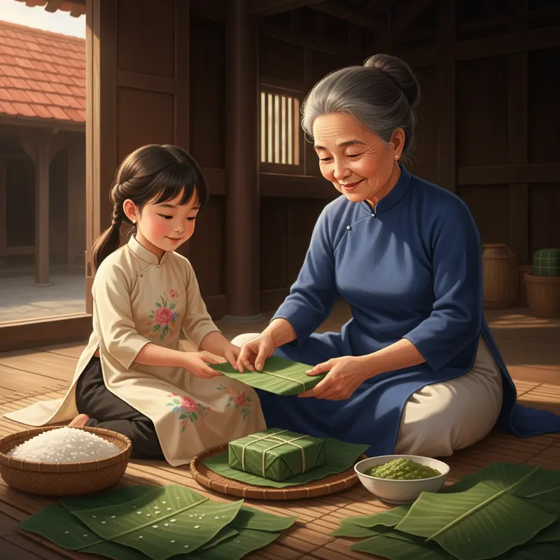 Mâm cỗ Tết là biểu tượng của sự sum vầy và lòng biết ơn tổ tiên.