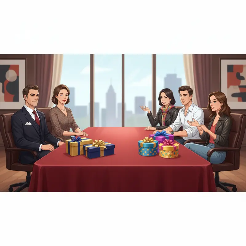 Minh họa sự khác biệt giữa khách hàng VIP và khách hàng tiềm năng tại bàn gặp gỡ.