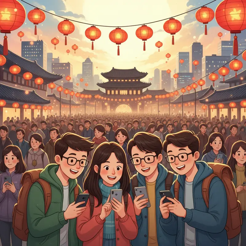 Du khách xác định nhu cầu sử dụng internet du lịch dịp Tết tại Hàn Quốc.