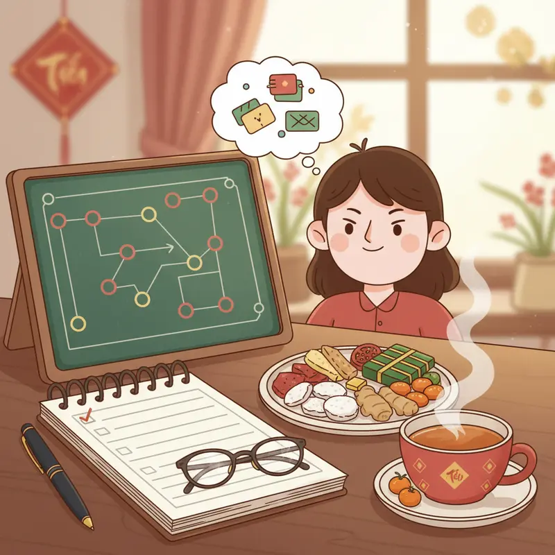 Gia đình hào hứng cùng nhau lên kế hoạch du lịch tự túc dịp Tết.