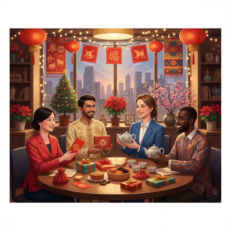Buổi thảo luận về các yếu tố văn hóa ảnh hưởng đến quà tặng Tết trong môi trường đa quốc gia.