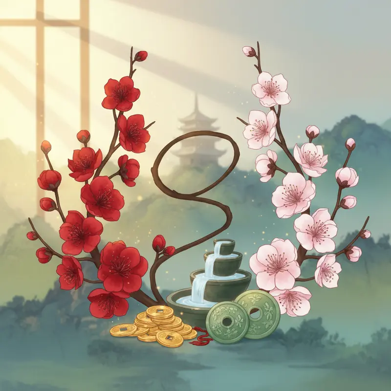 So sánh trực quan giữa Hoa Đào Bích và Đào Phai vào dịp Tết.