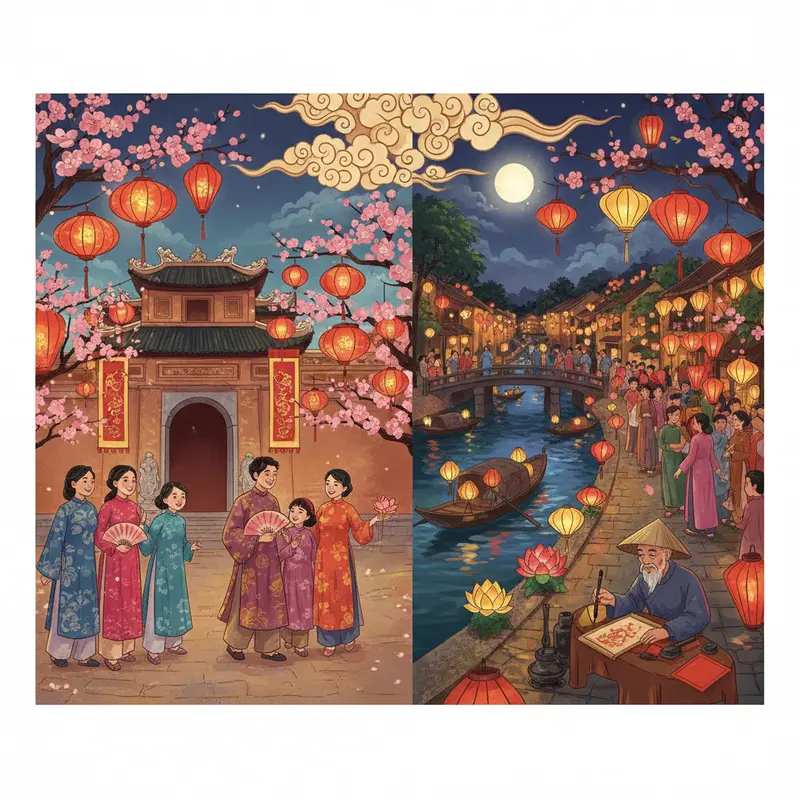 Không khí sum họp gia đình ấm áp vào dịp Tết Nguyên Đán.