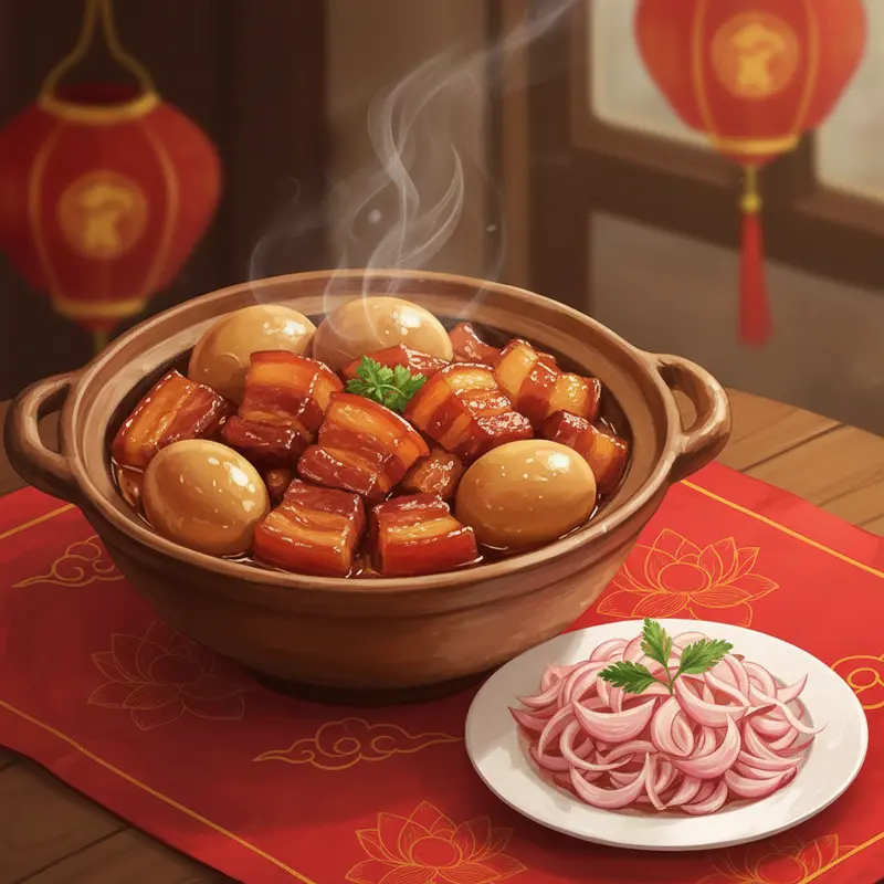 Bữa cơm Tết sum họp bên mâm cỗ truyền thống.