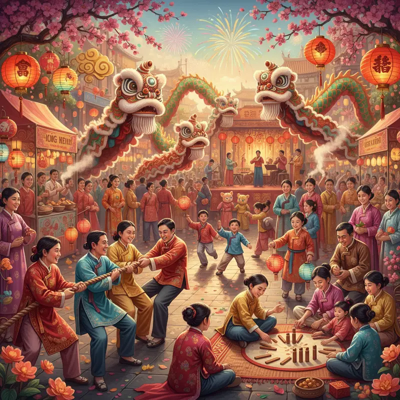 Các thế hệ quây quần dịp Tết Âm lịch, thể hiện ý nghĩa đoàn viên.
