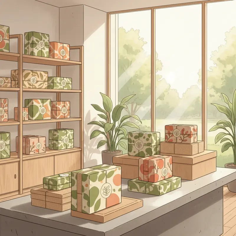 Hộp quà Tết hữu cơ mang giá trị sức khỏe và phong cách sống hiện đại.