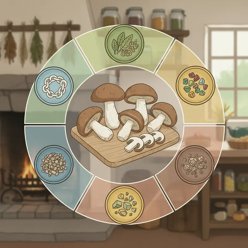 Nấm mối tự nhiên mọc tươi trong rừng vào mùa mưa.