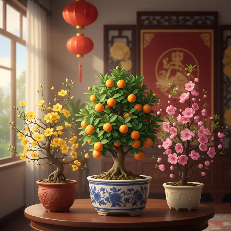 Rượu Tết mang sắc đỏ, vàng biểu tượng cho tài lộc, phú quý đầu năm.