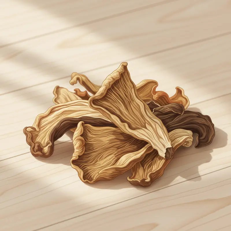 Nấm mối sấy khô nguyên bản, giữ nguyên dưỡng chất.