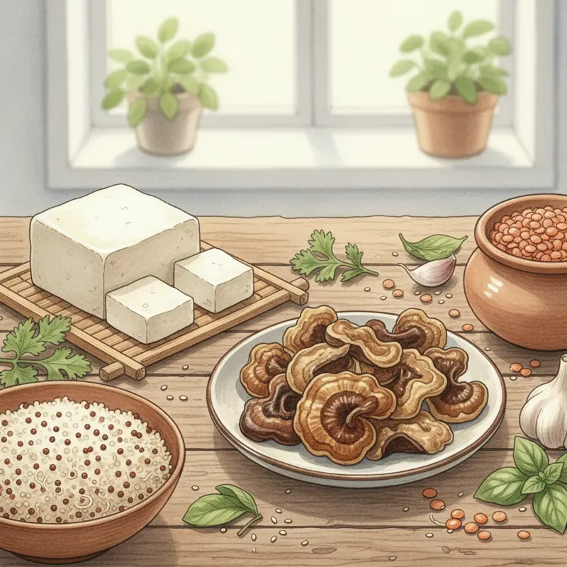 Nấm mối sấy khô nguyên bản, giữ nguyên dưỡng chất.