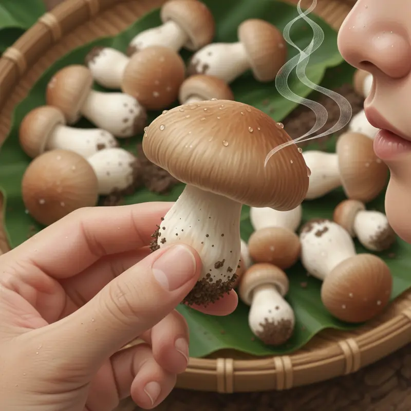 Nấm mối tươi đạt chuẩn với mũ còn khép, thân chắc khoẻ.