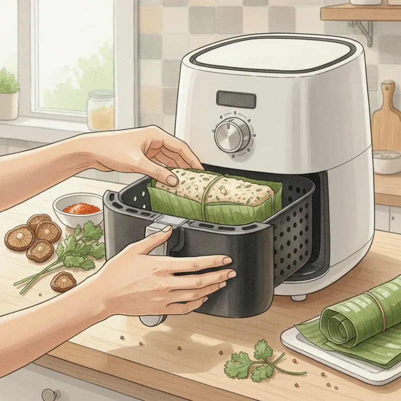 Món chả lụa nấm hương chay thơm hấp dẫn, trình bày đẹp mắt.