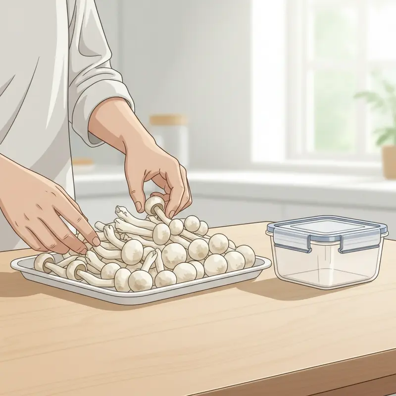 Nấm mối tươi được thu hoạch vào mùa mưa sáng sớm.