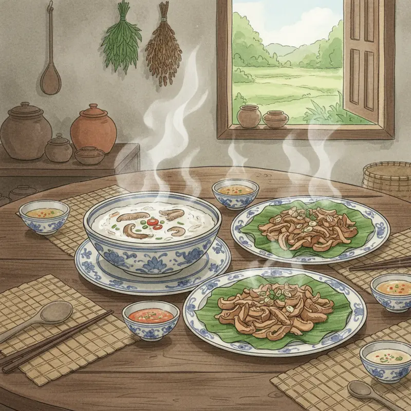 Nấm mối tươi đặc trưng, đặc sản thiên nhiên của Việt Nam.