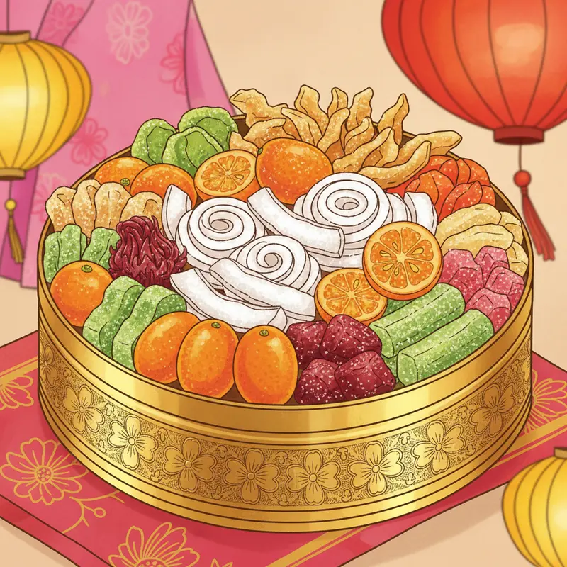 Mâm cơm Tết truyền thống gắn kết gia đình.