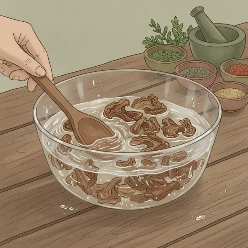 Nấm mối sấy khô thượng hạng giữ nguyên hình dáng và màu sắc tự nhiên.