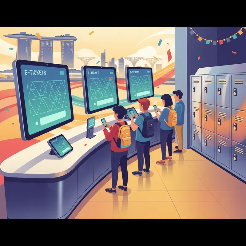 Chinatown Singapore rực rỡ trong dịp Tết với đèn lồng và chợ truyền thống.