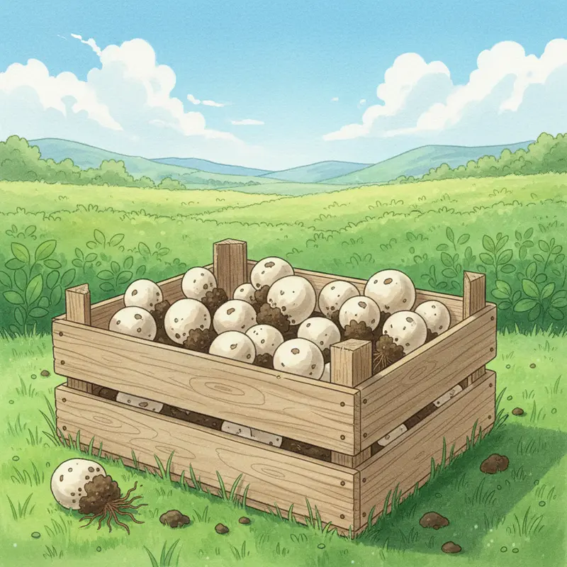 Nấm mối tươi đạt chuẩn với mũ còn khép, thân chắc khoẻ.