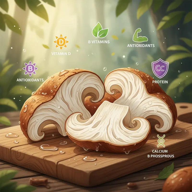 Nấm mối tự nhiên mọc thành cụm trên nền đất ẩm dưới tán rừng.