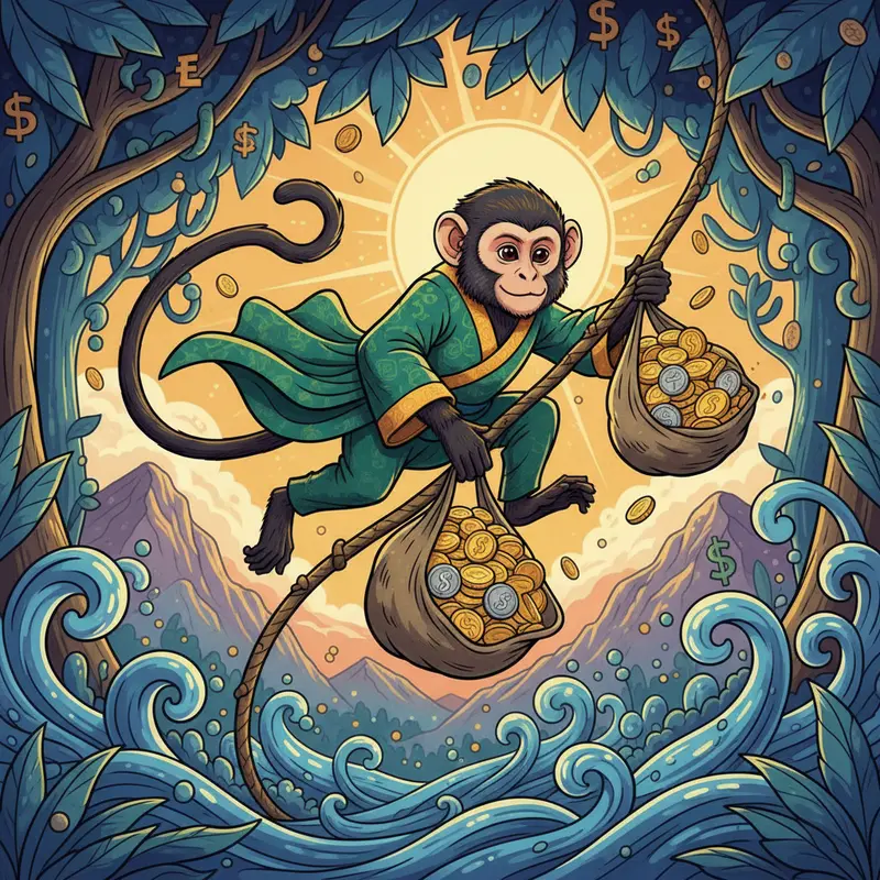 Hình ảnh 12 con giáp hòa hợp biểu trưng cho sự luân chuyển vận mệnh.