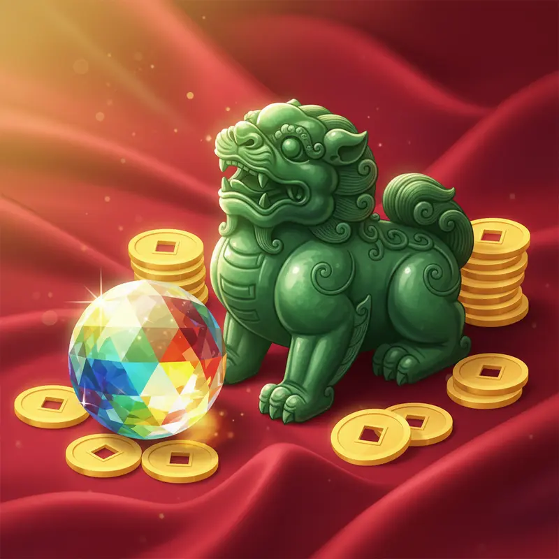 Bàn trà bày vật phẩm phong thủy cùng quà Tết truyền thống.