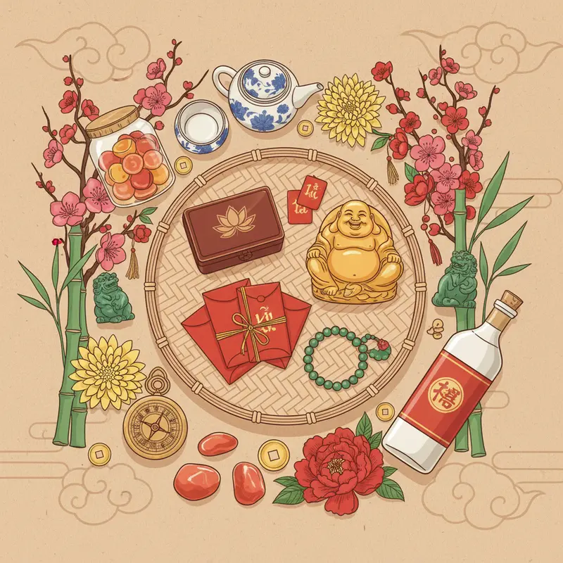 Gia đình Việt sum vầy trao tặng quà Tết tràn ngập niềm vui.